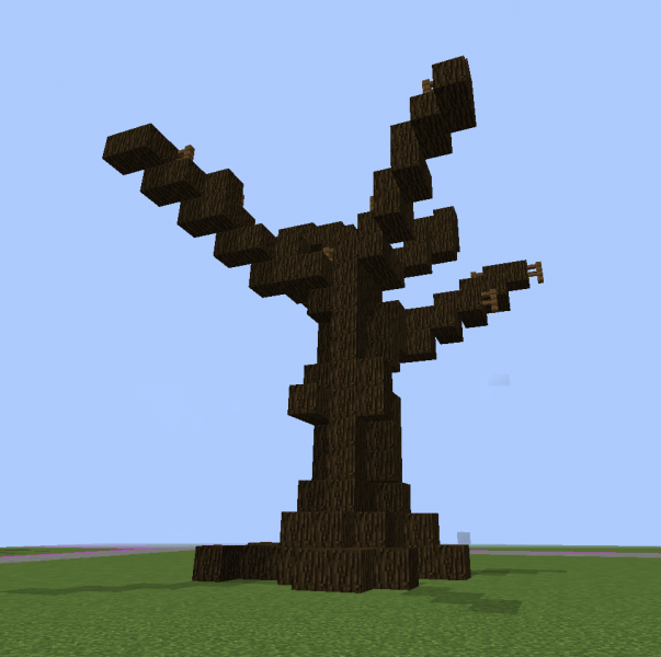 Dark Dead Tree 2 Blueprints For MineCraft Houses Castles Towers Dark Dead Tree 2 Blueprints For MineCraft Houses Castles Towers