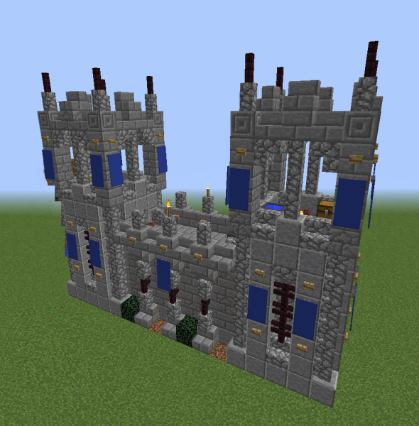 Stone brick wall design idea : DetailCraft  Minecraft castle, Minecraft  buildings, Minecraft wall