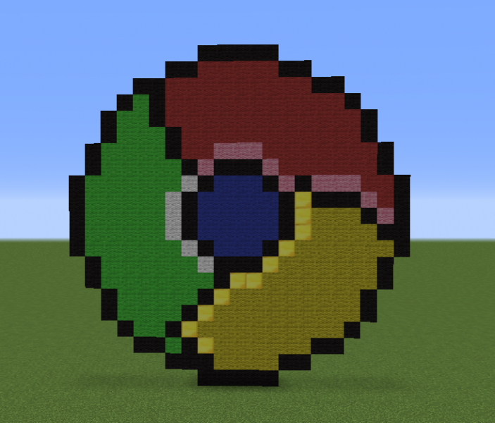 ROBLOX Pixel Art Creator: Google Chrome Logo by KoopaKlan on DeviantArt