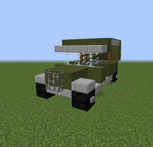 Jeep Willys MB (with Top) - Blueprints for MineCraft Houses, Castles ...