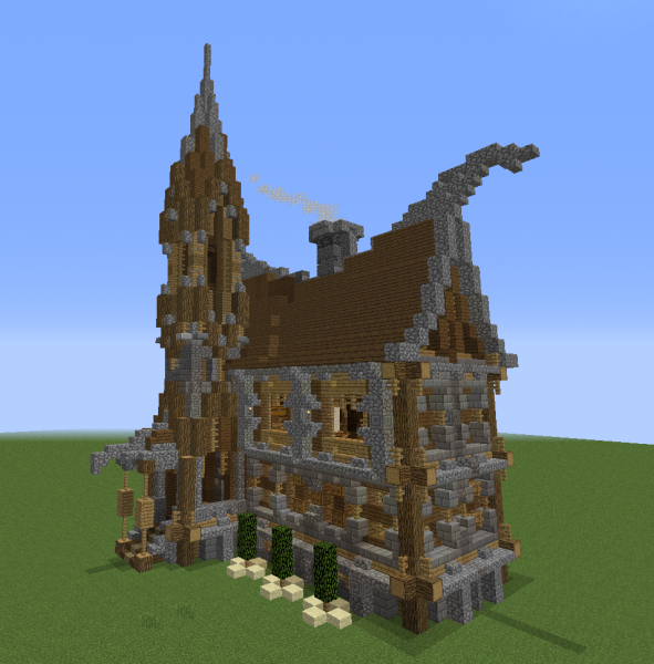 Big Medieval House for Minecraft