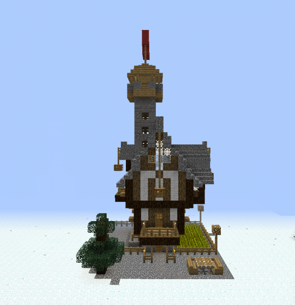 Minecraft Medieval House with Tower