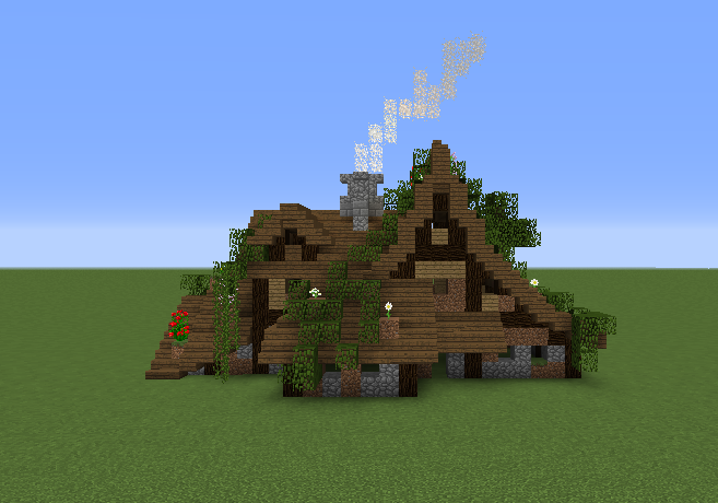 Medieval Cabin  Minecraft, Minecraft blueprints, Minecraft houses