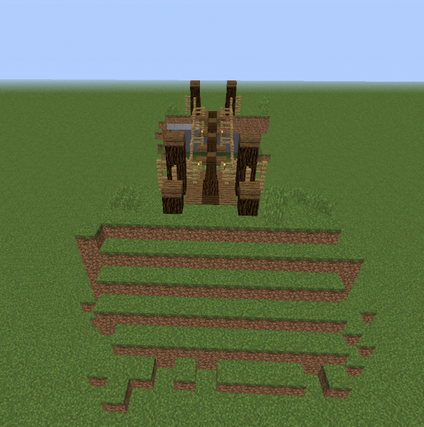 Rope Bridge 2 - Blueprints for MineCraft Houses, Castles, Towers, and more