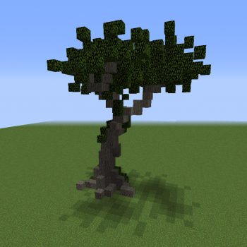Acacia Tree 2 - Blueprints for MineCraft Houses, Castles, Towers, and ...
