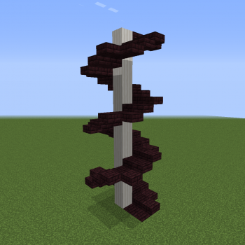 How to make a cool spiral staircase in minecraft