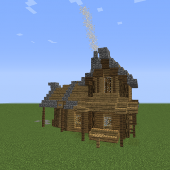 Medieval Rural House 3 - Blueprints for MineCraft Houses, Castles ...