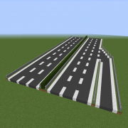 3 Lane Highway with Exit Lane