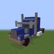 American Blue Semi-Trailer Truck