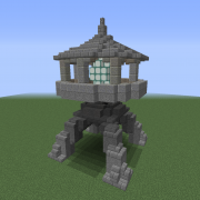 Asian Stone Pagoda Lantern 3