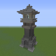 Asian Stone Pagoda Lantern 4