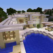 Big Modern House - Blueprints for MineCraft Houses, Castles, Towers ...