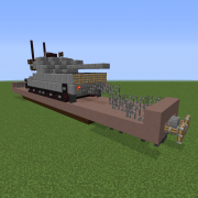 Flat Car with Leopard Tank