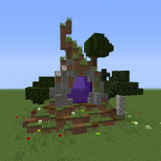 Forest Nether Portal Design