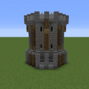 Medieval castle house for minecraft