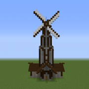 Medieval European Village Windmill