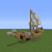 Medieval Fishing Sailboat