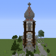 Medieval Island Village Church