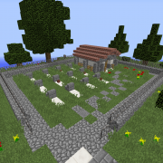 Medieval Island Village Graveyard