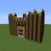 Medieval Kingdom Closed Wooden Gate