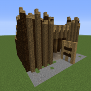Medieval Kingdom Open Wooden Gate