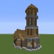 Medieval Lighthouse Detailed