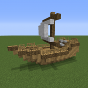 Medieval Small Sailboat