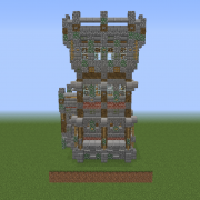 Medieval Wall Corner with Watchtower4 v2