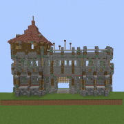 Medieval Wall Gate with Guard Tower v2