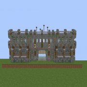 Medieval Wall Gate with Watchtower v2