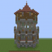 Medieval Wall with Guard Tower v2