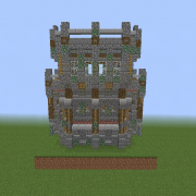 Medieval Wall with Watchtower v2
