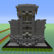 Military Base Tower with Wall