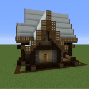 Rustic Medieval Snowy House 1