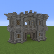 Simple Medieval Castle Wall Gate