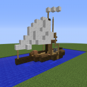 Small Fishing Sailing Ship