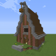 Tall Medieval Brick House 2