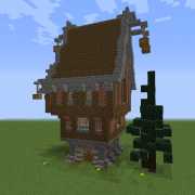 Tall Medieval Brick House 4