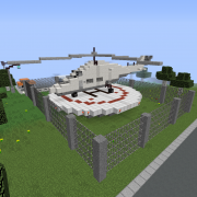 Transport Helicopter on Helipad