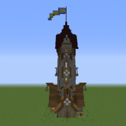 Unfurnished Medieval Town Tower
